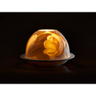 Bernardaud Magnolia blossoms Led, Limoges porcelain, LED Votivelights collection, detail view