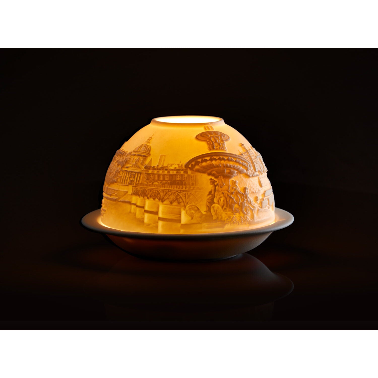 Bernardaud Paris along the Seine Led, Limoges porcelain, LED Votivelights collection, detail view