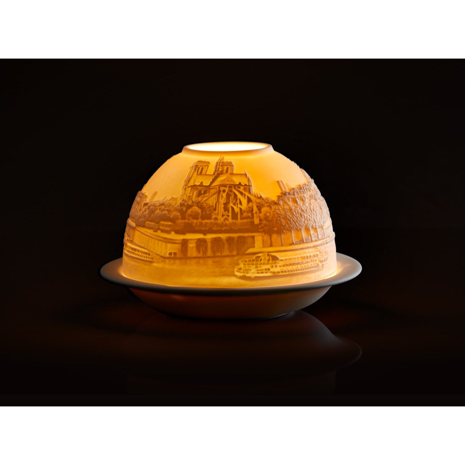 Bernardaud Paris along the Seine Led, Limoges porcelain, LED Votivelights collection, detail view