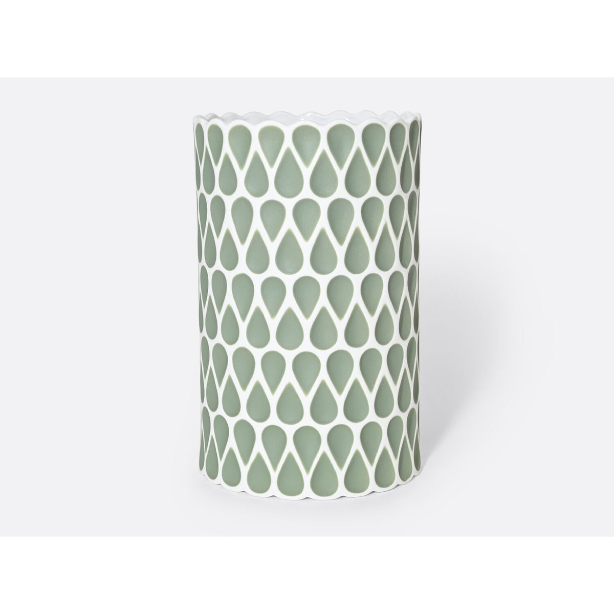 Bernardaud Légende Vase H. 11.8" Green