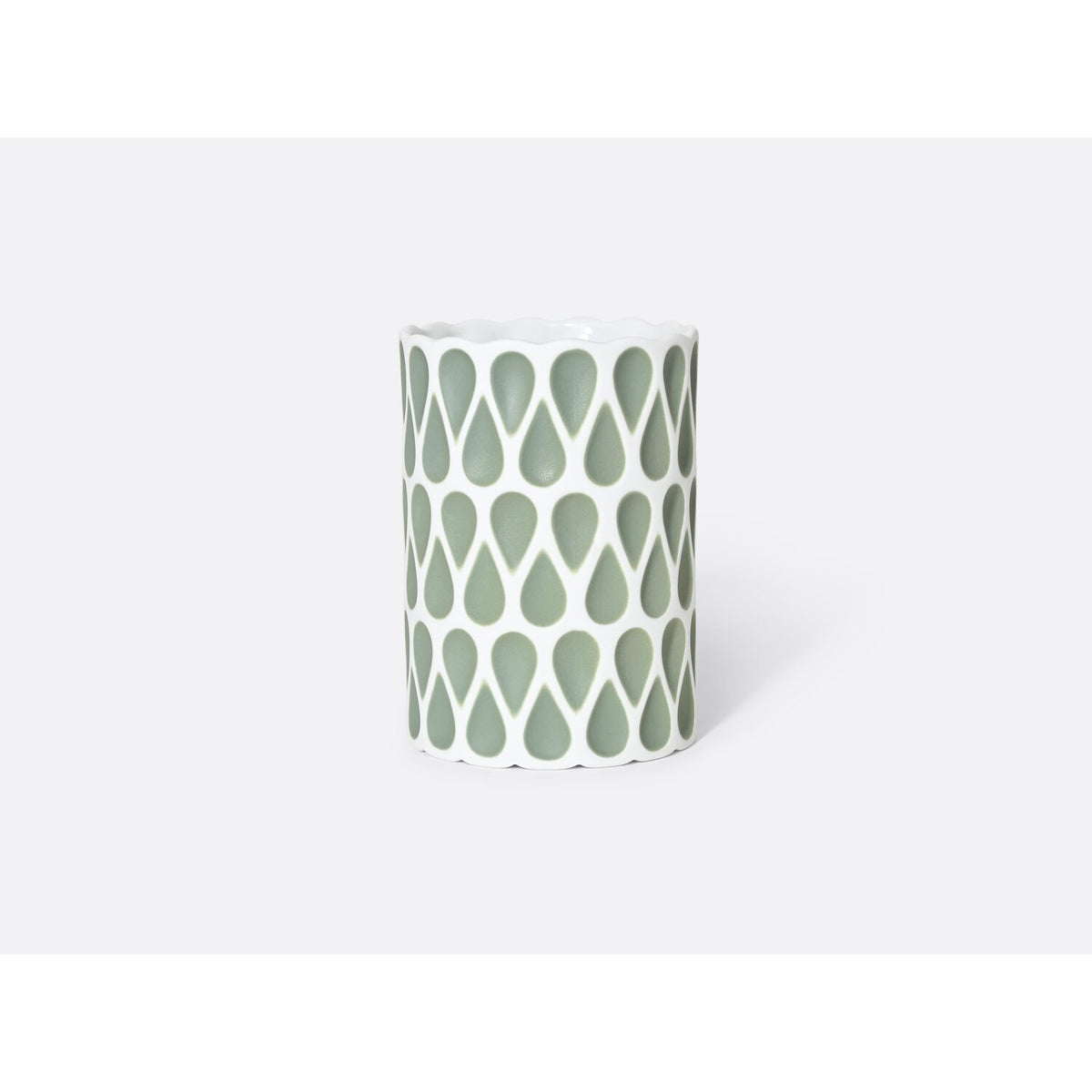 Bernardaud Légende Vase H. 5" Green