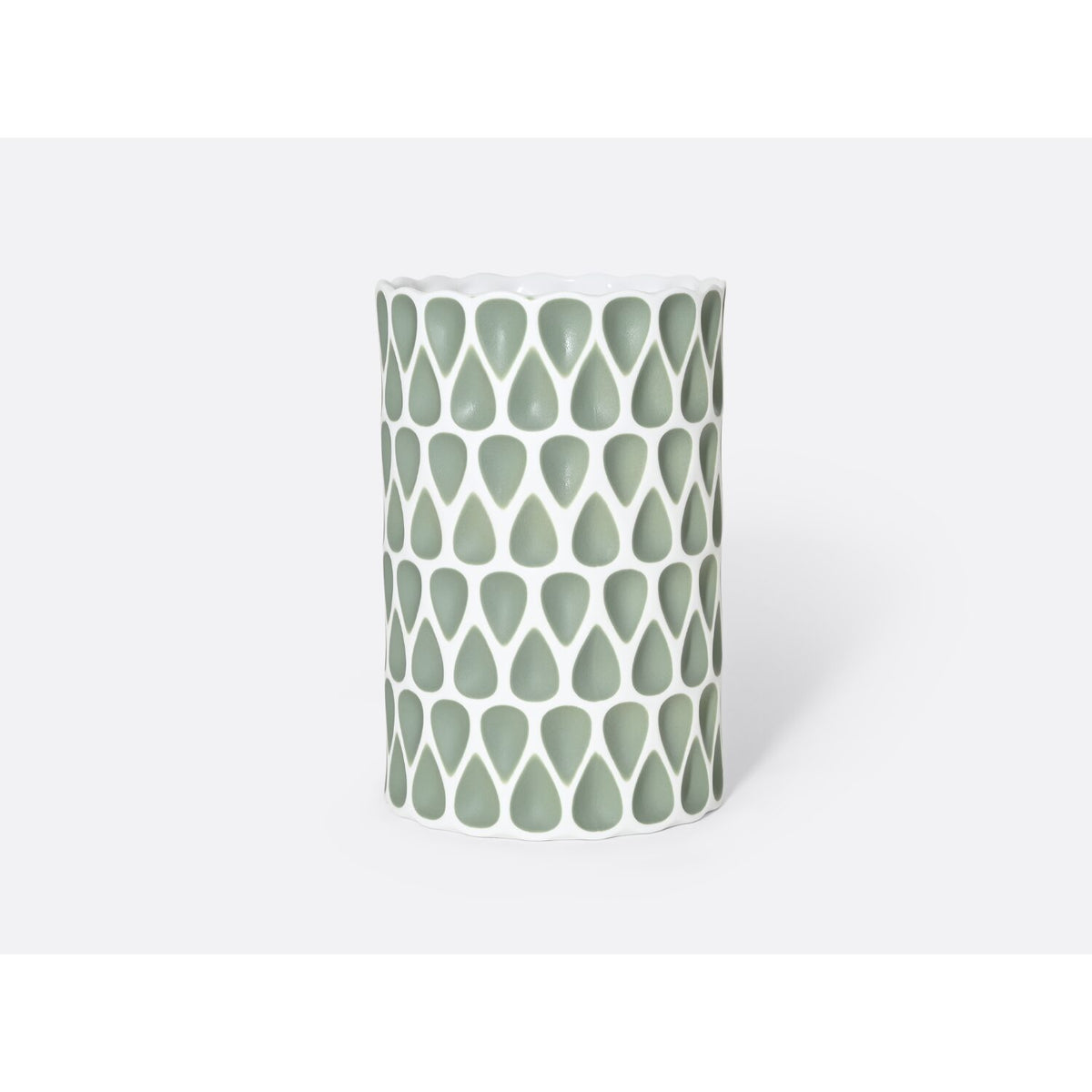 Bernardaud Légende Vase H. 8.6" Green