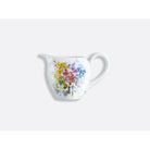 Bernardaud Creamer 12 cups 10 oz, Limoges porcelain, Les Bouquets de Fleurs - Marc Chagall collection, on a white background