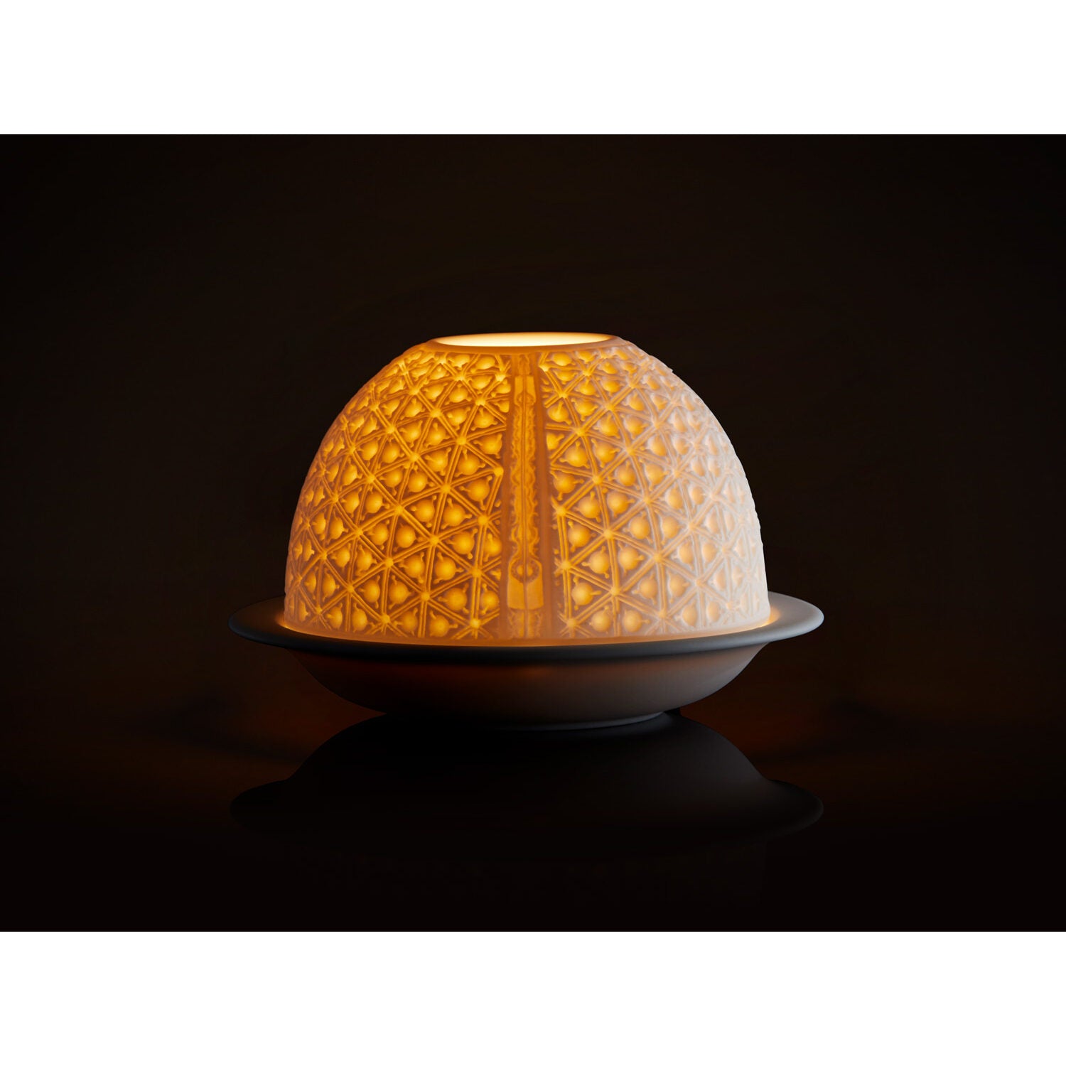 Bernardaud Lattice Led, Limoges porcelain, Lithophanies LED JP collection, detail view