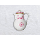 Bernardaud Coffee pot 37 oz, Limoges porcelain, Louis XV collection, on a white background