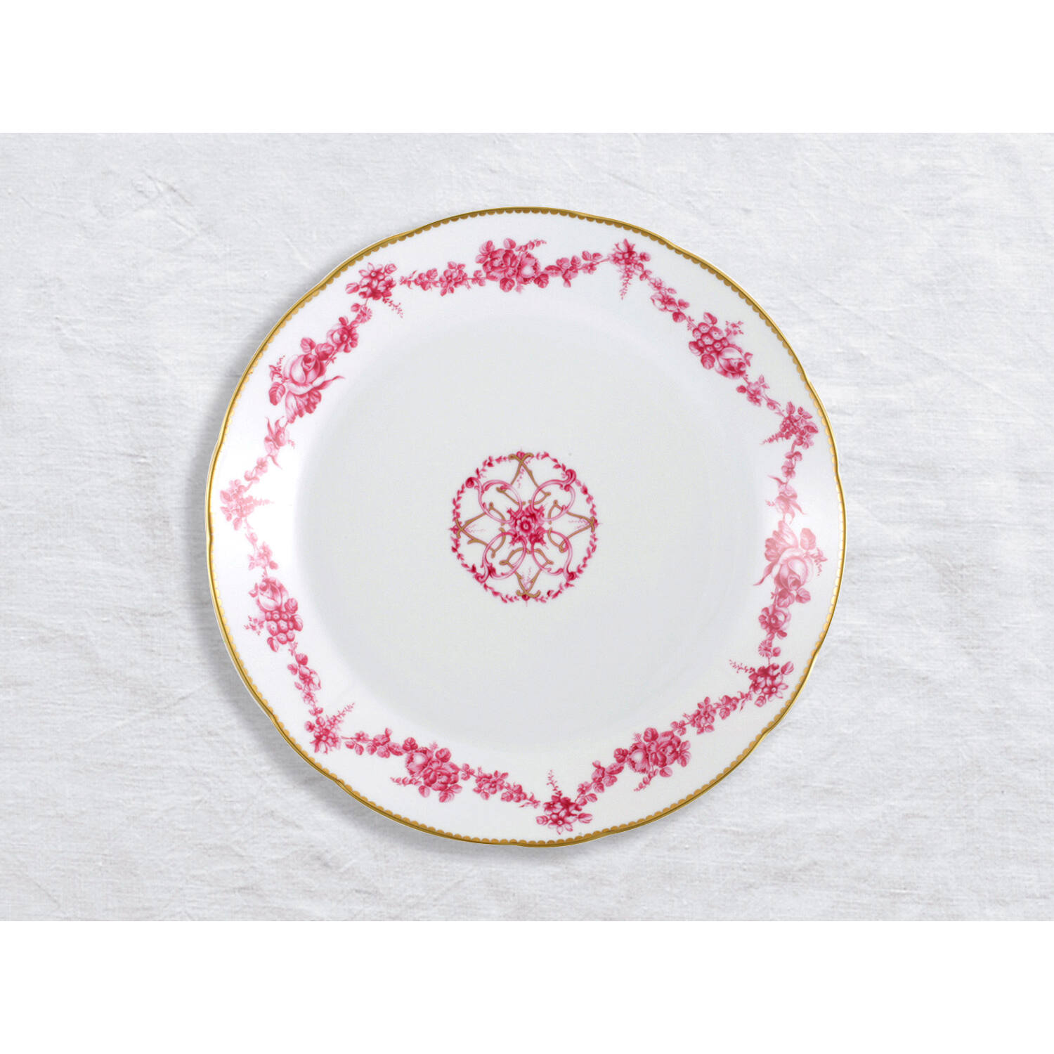 Bernardaud Deep round dish 11.5", Limoges porcelain, Louis XV collection, on a white background