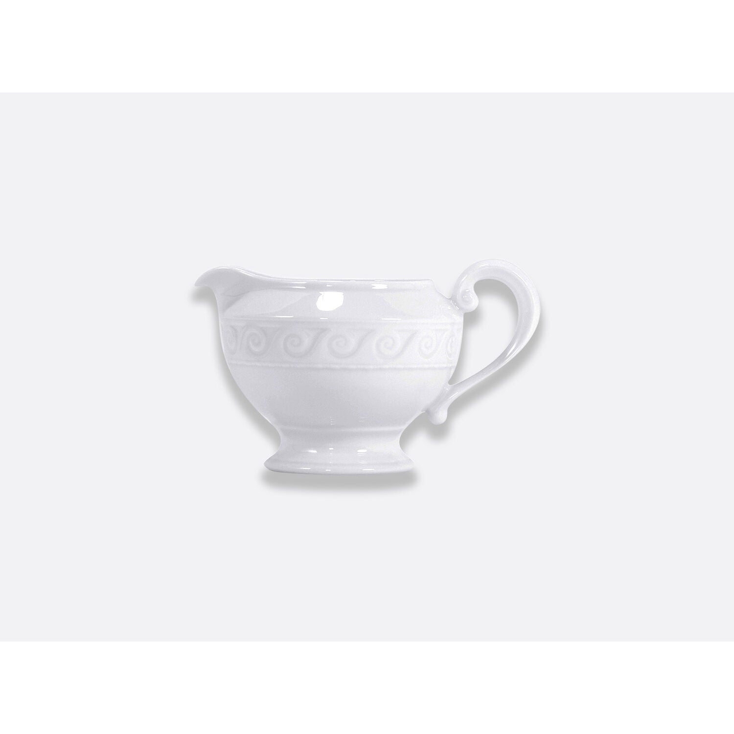 Bernardaud Gravy boat 17 oz, Limoges porcelain, Louvre collection, on a white background