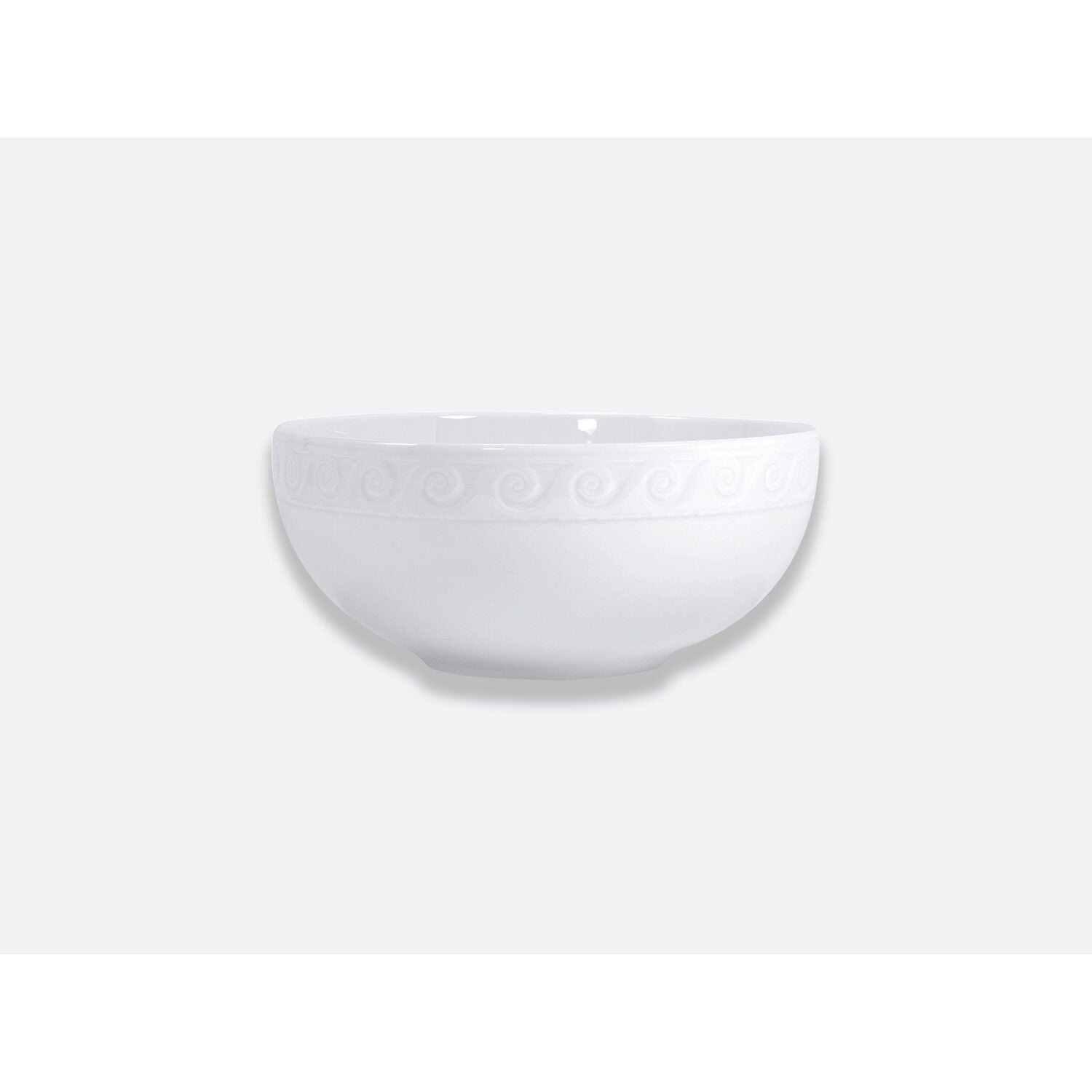 Bernardaud Medium salad bowl 54 oz, Limoges porcelain, Louvre collection, on a white background