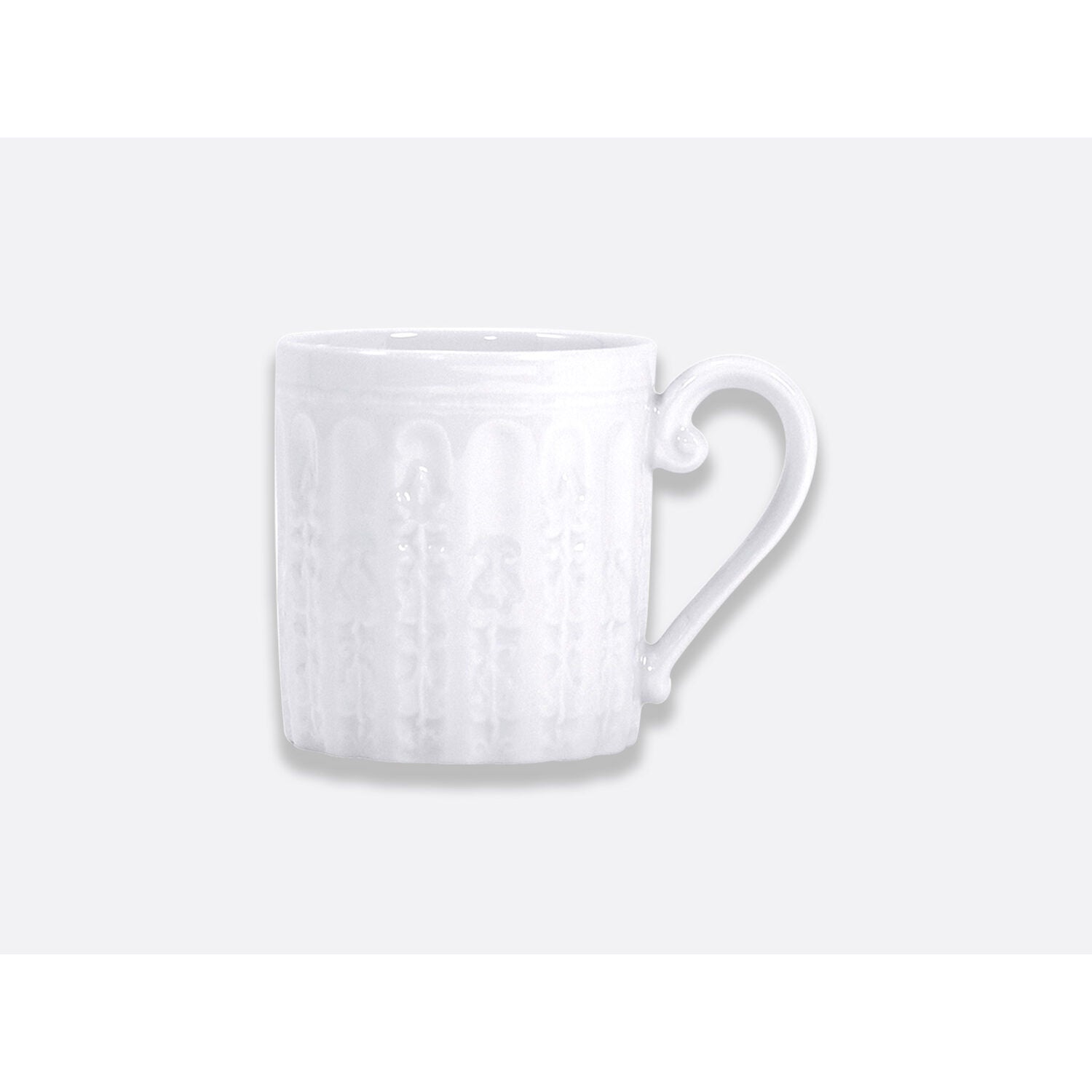 Bernardaud Mug 12 oz, Limoges porcelain, Louvre collection, on a white background