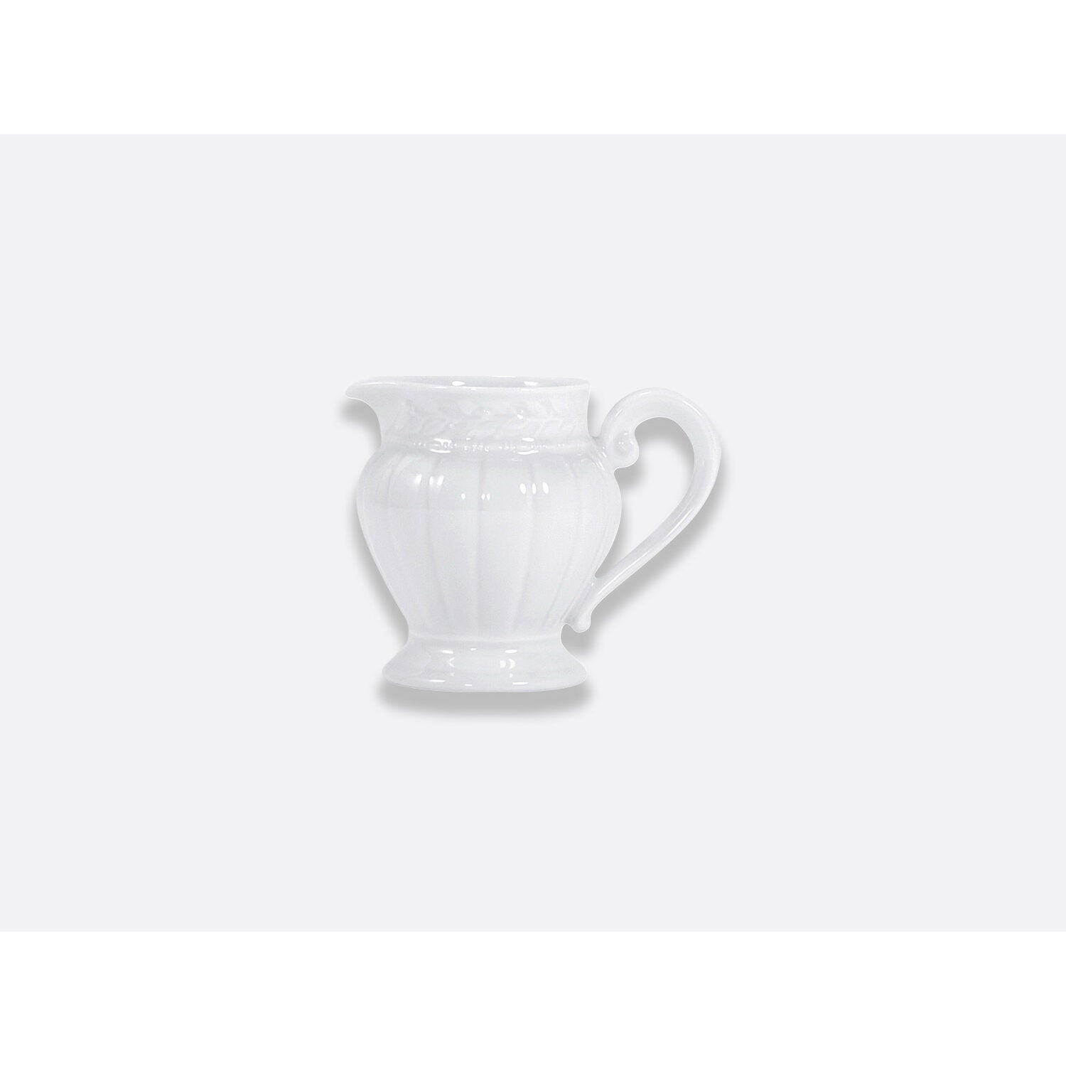 Bernardaud Small creamer 5 oz, Limoges porcelain, Louvre collection, on a white background