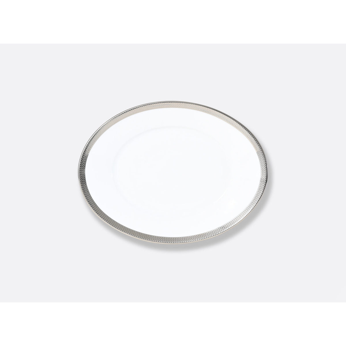 Bernardaud Maille Platine Relish Dish 9" x 5"