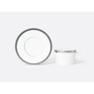 Bernardaud Maille Platine Tea Cup and Saucer Gift Box 4.5 oz