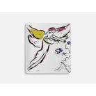 Bernardaud Rectangular tray "Sketch for Red Angel", Limoges porcelain, Marc Chagall collection, on a white background