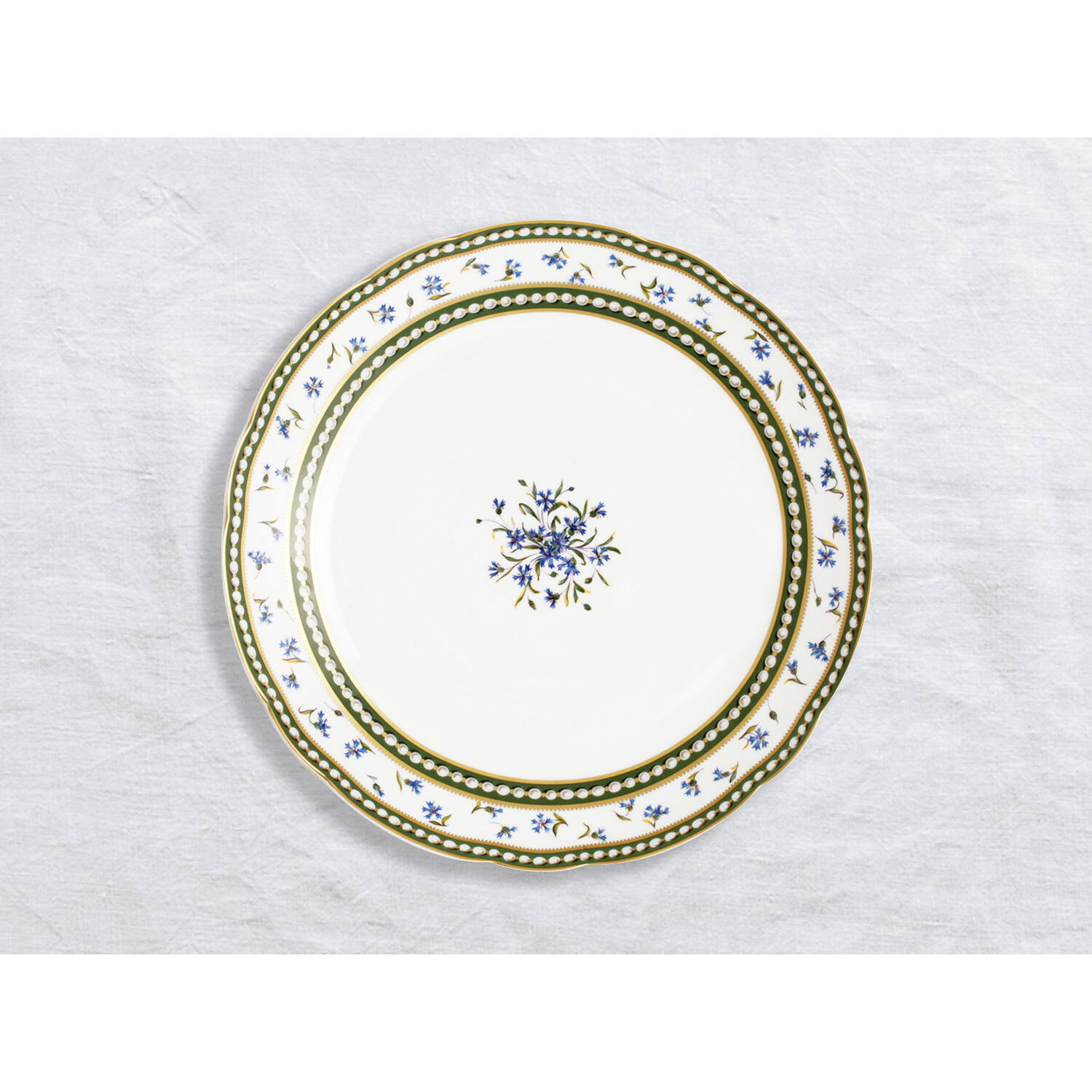 Bernardaud Deep round dish 11.5", Limoges porcelain, Marie-Antoinette collection, on a white background