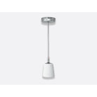 Bernardaud Pendant light small (D.5.3" H. 9.3"), Limoges porcelain, Marnie - Adam D. Tihany collection, on a white background