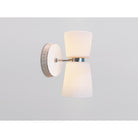 Bernardaud Wall sconce D. 5.3" H. 11", Limoges porcelain, Marnie - Adam D. Tihany collection, on a white background