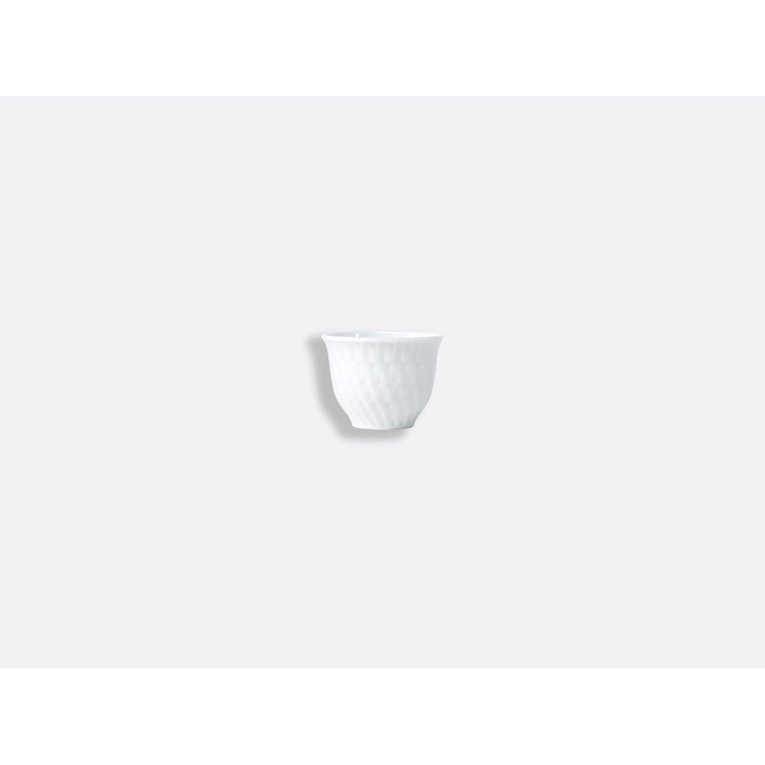 Bernardaud Mini tumbler 1.35 oz Twist, Limoges porcelain, on a white background