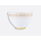 Bernardaud Deep salad bowl 140 oz 10.5", Limoges porcelain, Noël collection, on a white background