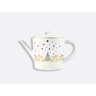 Bernardaud Hot beverage server 34 oz, Limoges porcelain, Noël collection, on a white background
