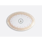 Bernardaud Oval platter 15", Limoges porcelain, Noël collection, on a white background