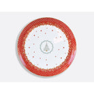 Bernardaud Round tart platter 13", Limoges porcelain, Noël collection, on a white background