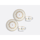 Bernardaud Tea cup and saucer gift box - 4.6 Oz, Limoges porcelain, Noël collection, detail view