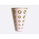 Bernardaud Vase H. 14.6", Limoges porcelain, Olivier Gagnère collection, on a white background