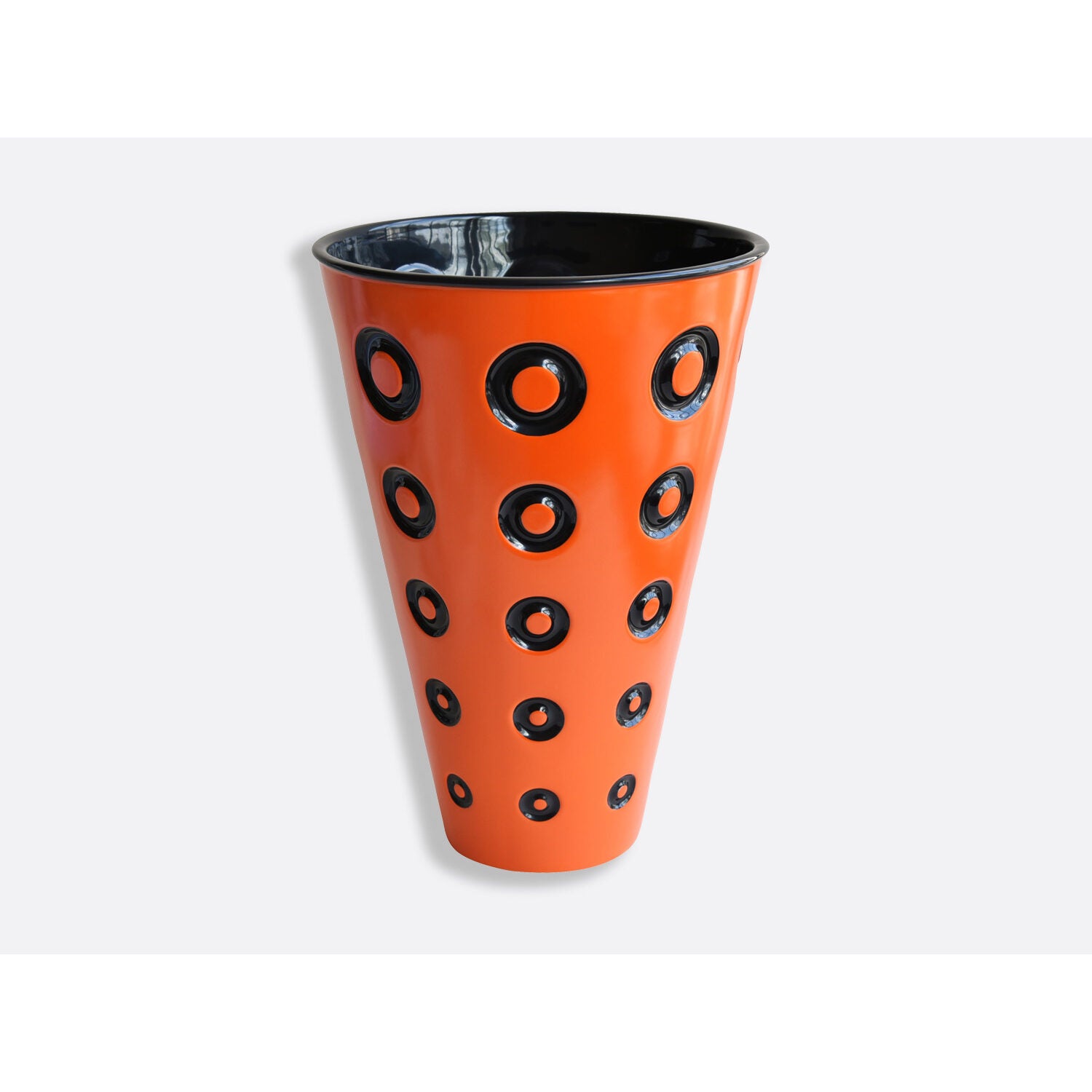Bernardaud Vase H. 14.6", Limoges porcelain, Olivier Gagnère collection, on a white background