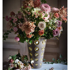 Bernardaud Vase H. 14.8", Limoges porcelain, Olivier Gagnère collection, detail view