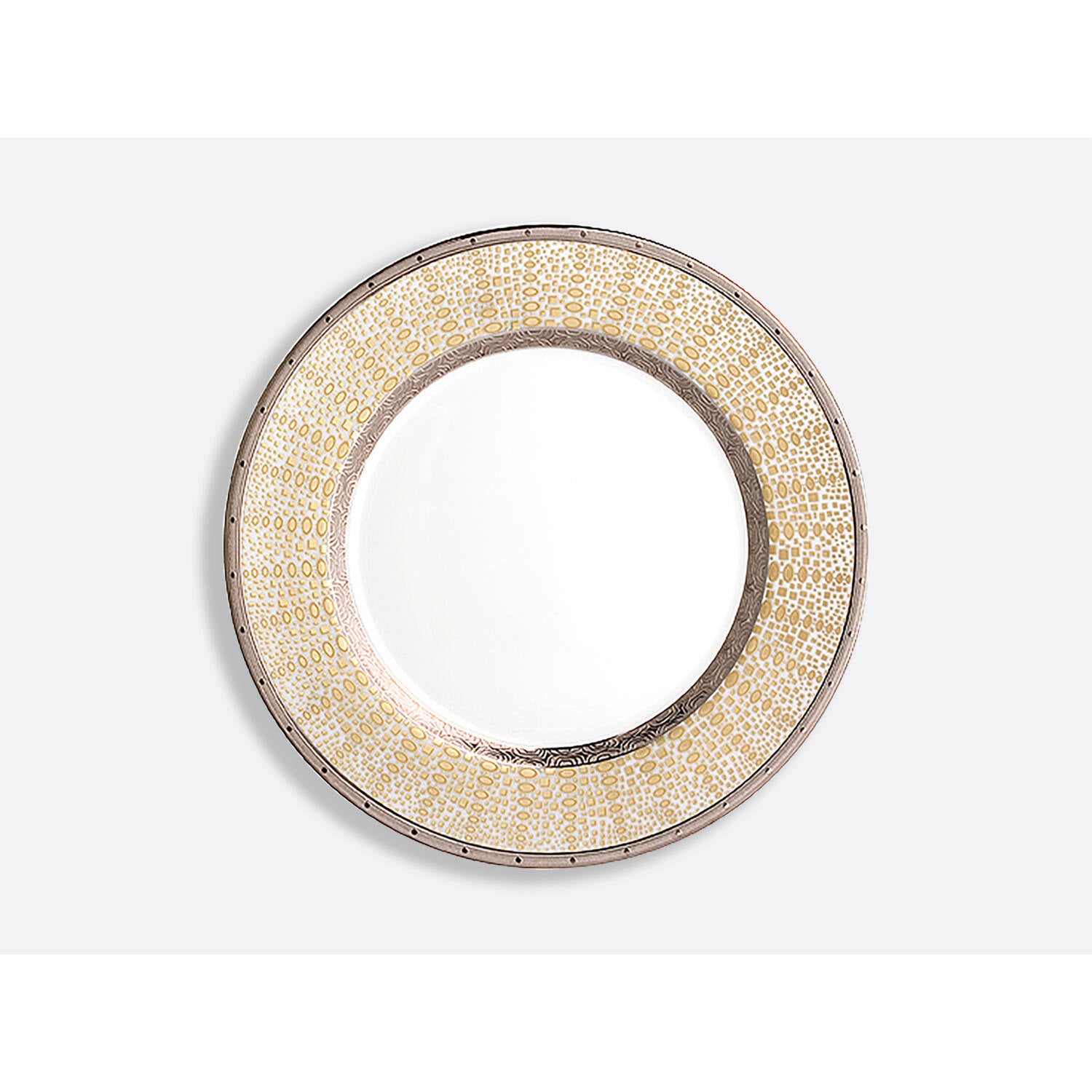 Bernardaud Dinner plate 10.5", Limoges porcelain, OR D'azur collection, on a white background