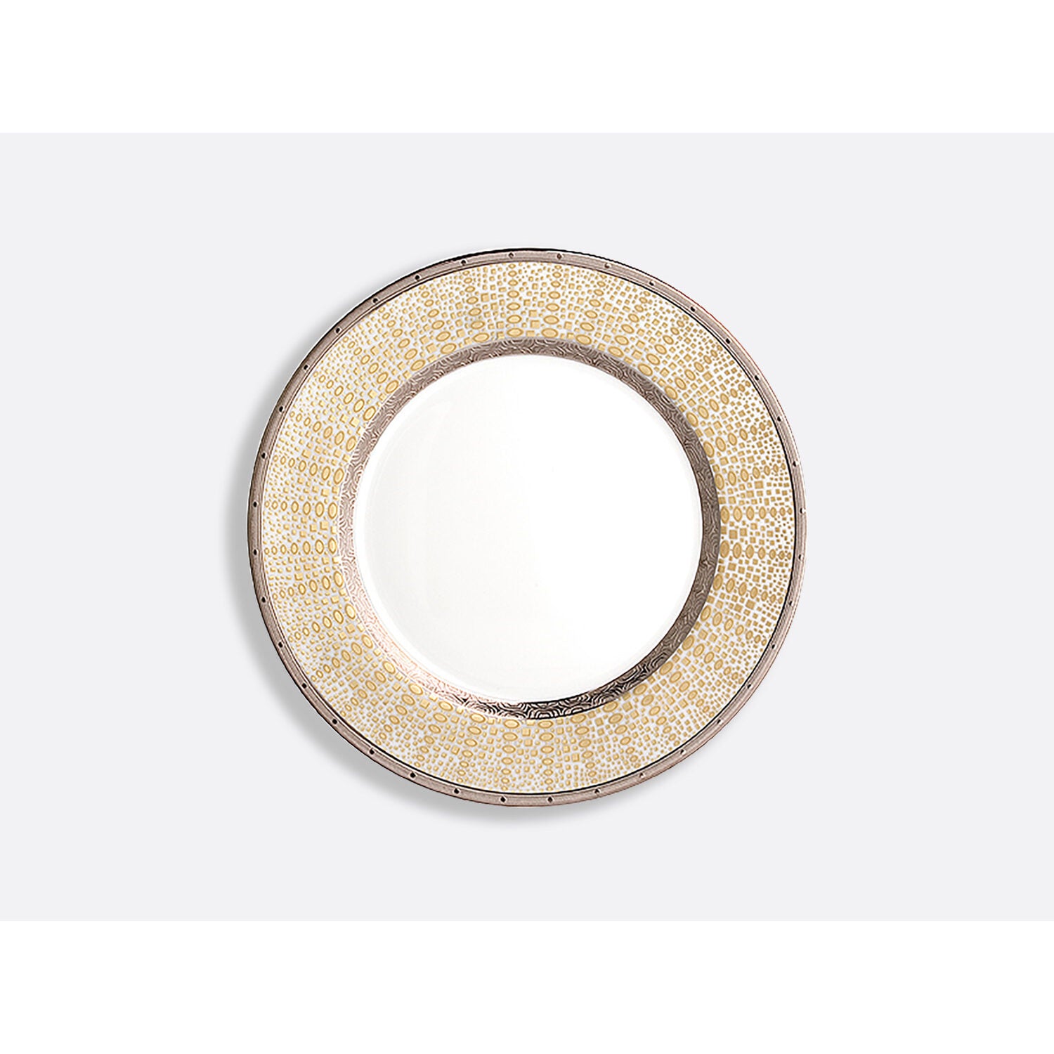 Bernardaud Salad plate 8.5", Limoges porcelain, OR D'azur collection, on a white background