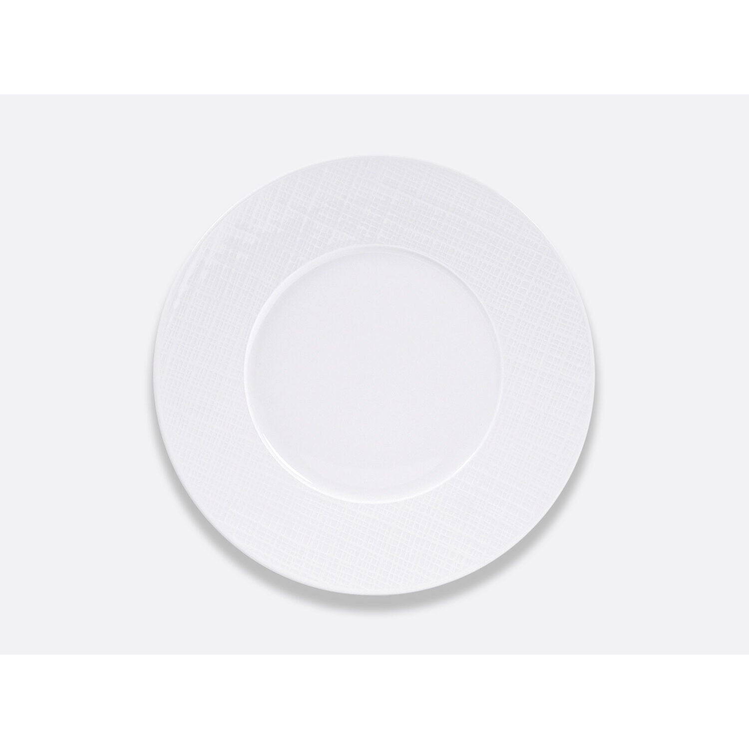 Bernardaud Plate 10.5", Limoges porcelain, Organza collection, on a white background
