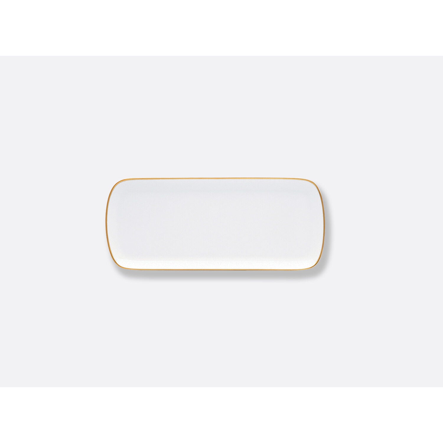 Bernardaud Cake platter rectangular 15", Limoges porcelain, Palmyre collection, on a white background