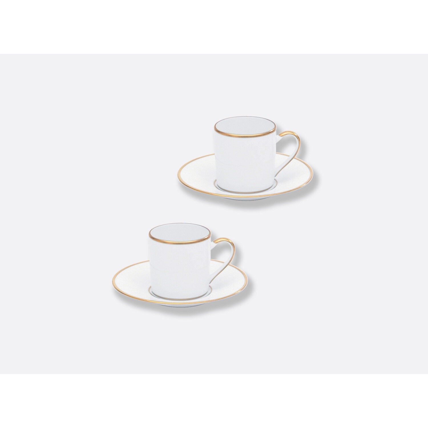 Bernardaud Espresso cup and saucer gift box - 3 Oz, Limoges porcelain, Palmyre collection, detail view