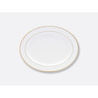 Bernardaud Oval platter 13", Limoges porcelain, Palmyre collection, on a white background