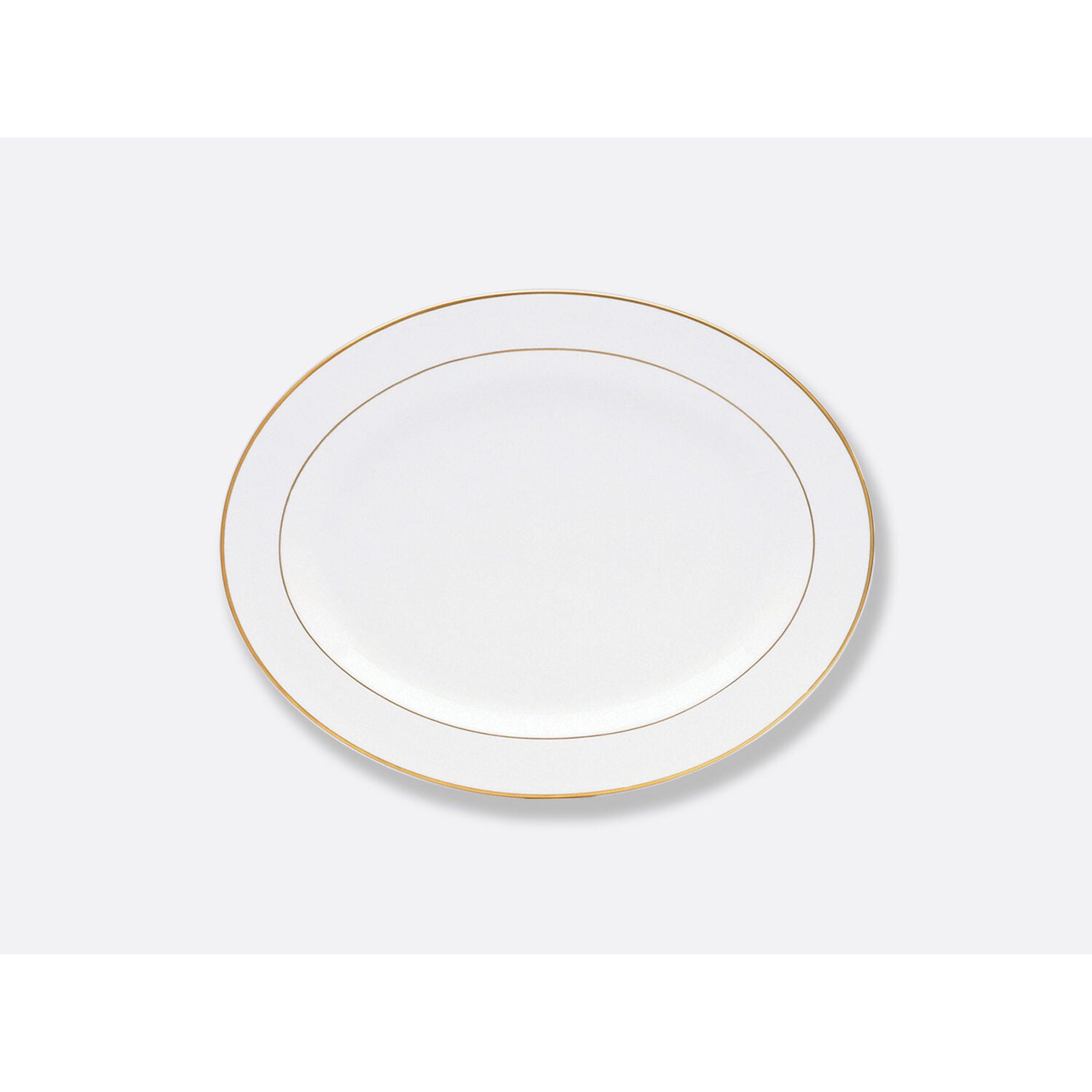 Bernardaud Oval platter 13", Limoges porcelain, Palmyre collection, on a white background