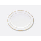 Bernardaud Oval platter 15", Limoges porcelain, Palmyre collection, on a white background