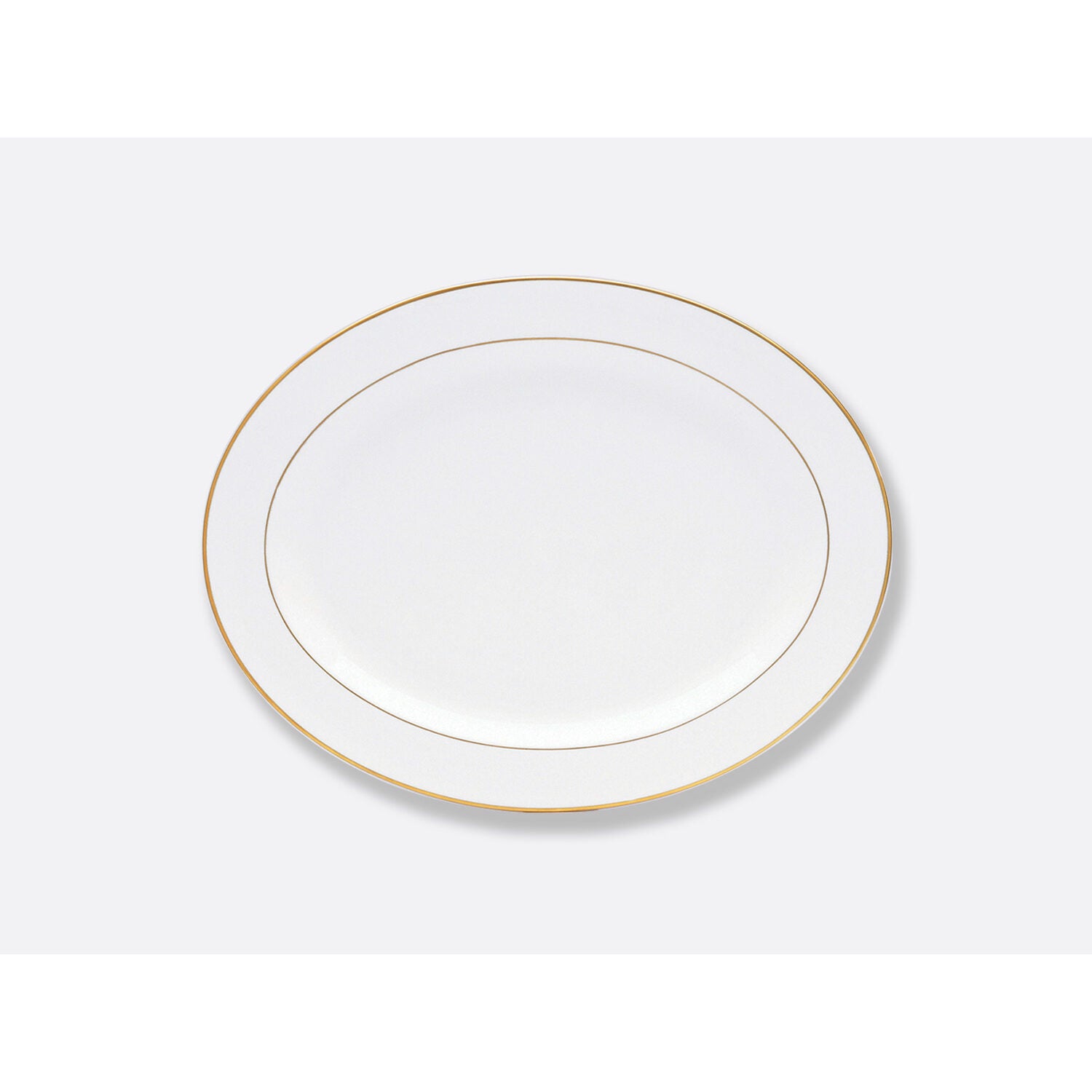 Bernardaud Oval platter 15", Limoges porcelain, Palmyre collection, on a white background