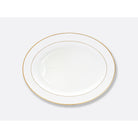 Bernardaud Oval platter 17", Limoges porcelain, Palmyre collection, on a white background