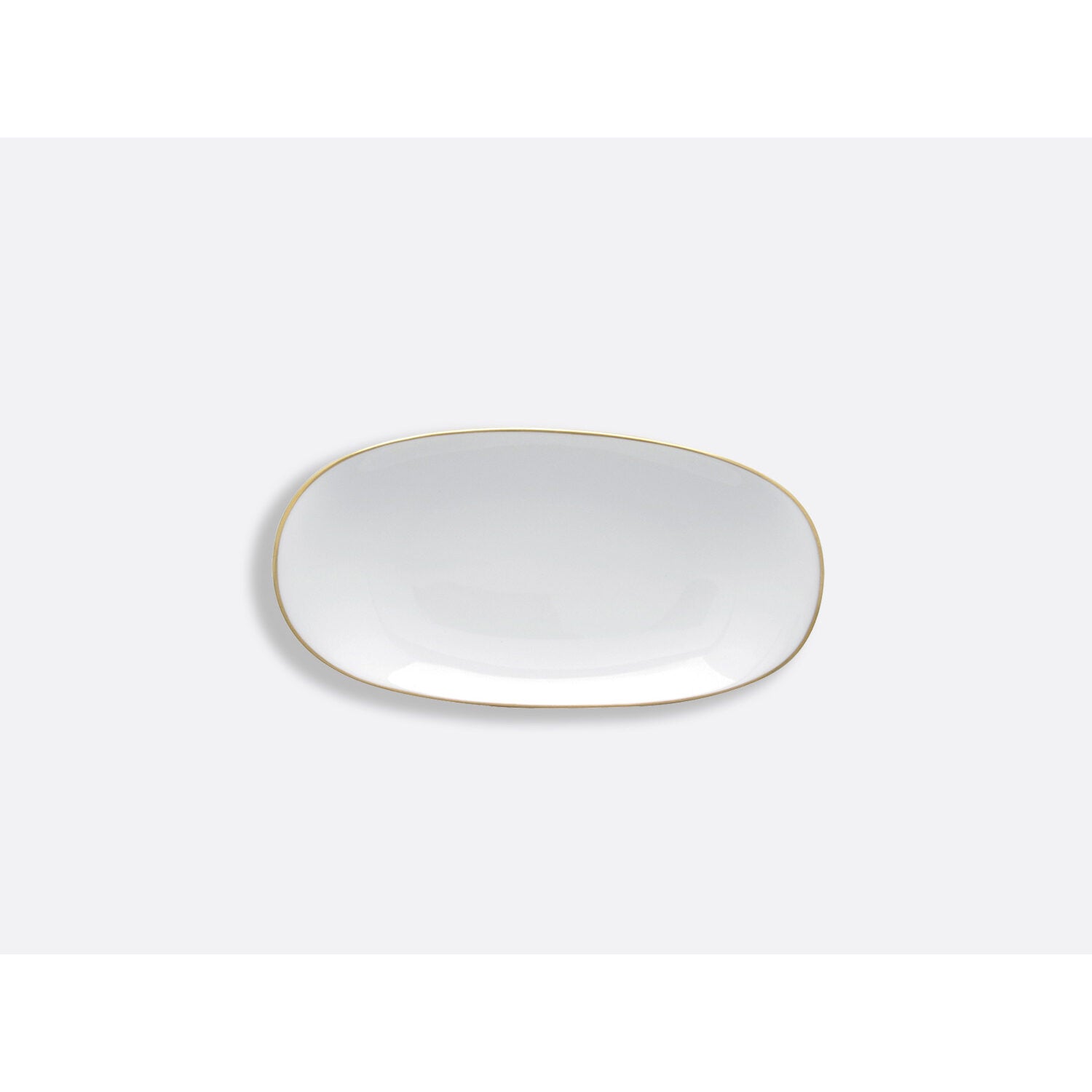 Bernardaud Relish dish 9" x 5", Limoges porcelain, Palmyre collection, on a white background