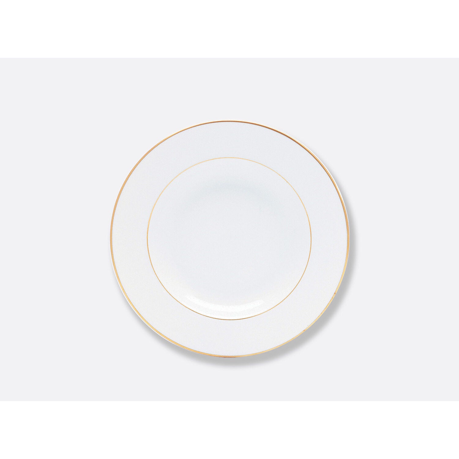 Bernardaud Rim soup 9", Limoges porcelain, Palmyre collection, on a white background