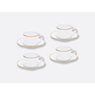 Bernardaud Tea cup and saucer gift box - 5 Oz, Limoges porcelain, Palmyre collection, detail view