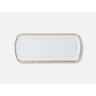 Bernardaud Cake platter rectangular 15", Limoges porcelain, Pompadour collection, on a white background