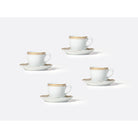 Bernardaud Moka cup and saucer gift box 2 oz, Limoges porcelain, Pompadour collection, detail view