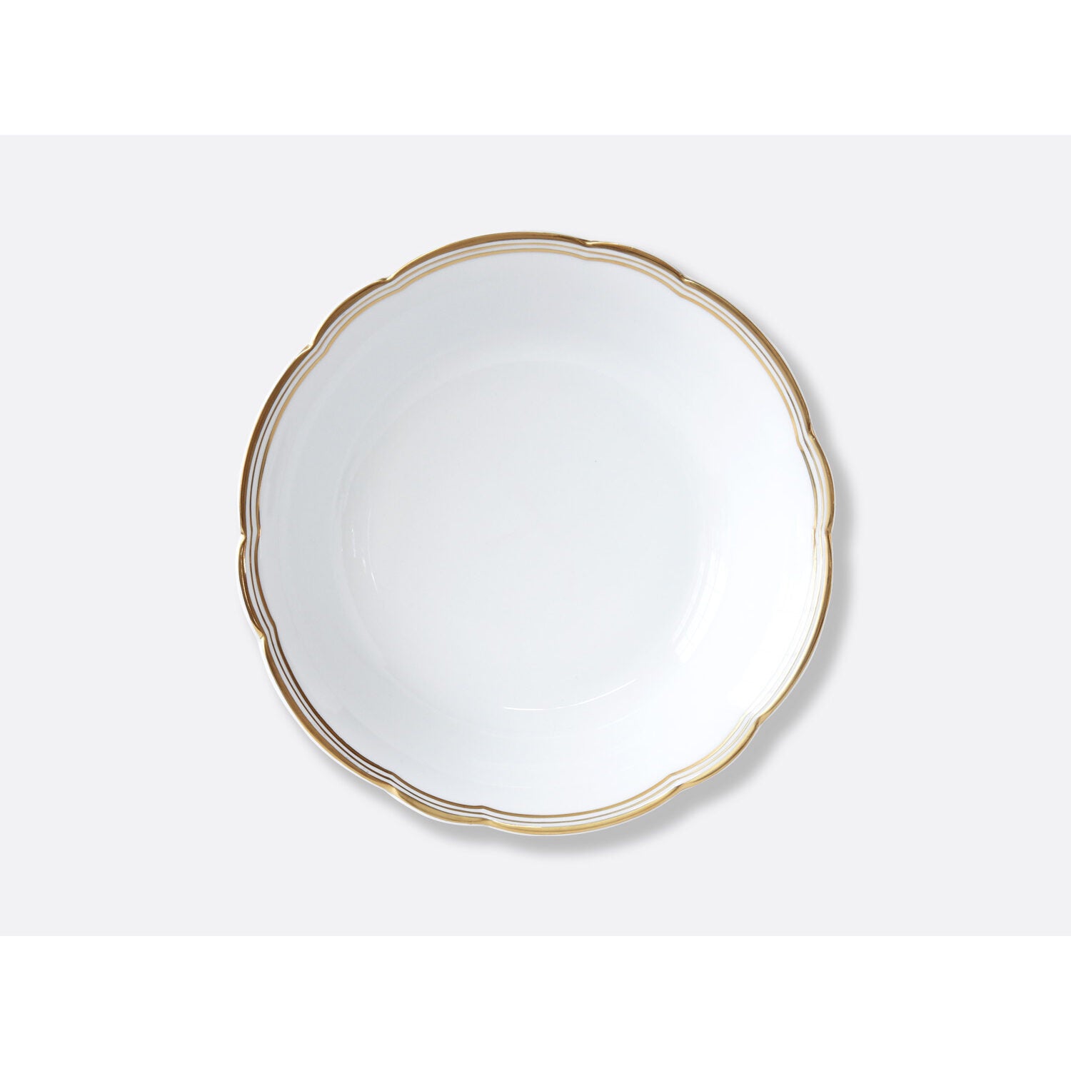 Bernardaud Open vegetable dish 27 oz, Limoges porcelain, Pompadour collection, on a white background