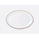 Bernardaud Oval platter 15", Limoges porcelain, Pompadour collection, on a white background