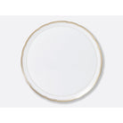 Bernardaud Round tart platter 13", Limoges porcelain, Pompadour collection, on a white background