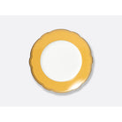 Bernardaud Salad plate Jaune 8.5" in Yellow, Limoges porcelain, Pompadour collection, on a white background