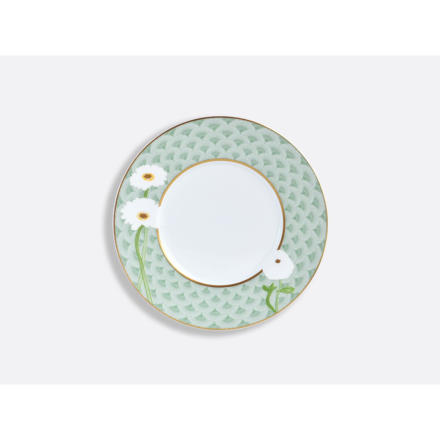 Bernardaud Bread and butter plate 6.3", Limoges porcelain, Praiana collection, on a white background