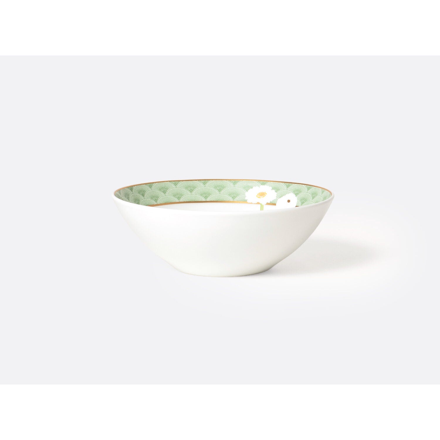 Bernardaud Cereal bowl 10 oz, Limoges porcelain, Praiana collection, on a white background